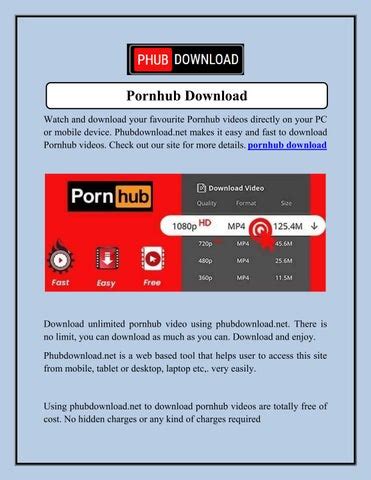 phub downloader|PHub Video Downloader